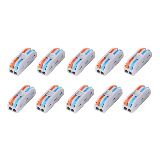 Pack X10 Conector Derivador Rápido Para 2 Cables - Unilux
