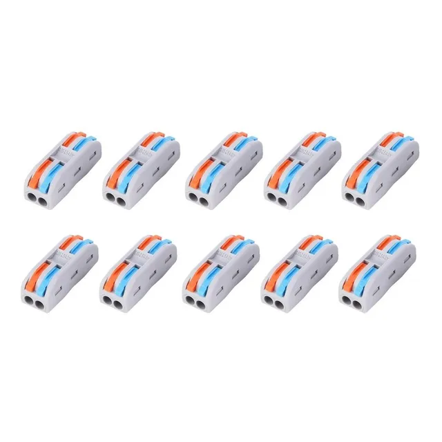 Pack X10 Conector Derivador Rápido Para 2 Cables - Unilux