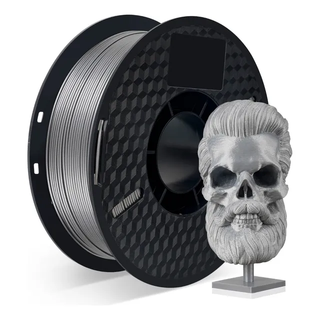 Filamento Petg Kingroon De 1 Kg Y 1.75 Mm Para Impresora 3d Color Petg-silver