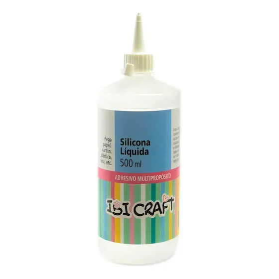 Adhesivo Multipropósito Ibi Craft Silicona Líquida 500ml Color Trasparente