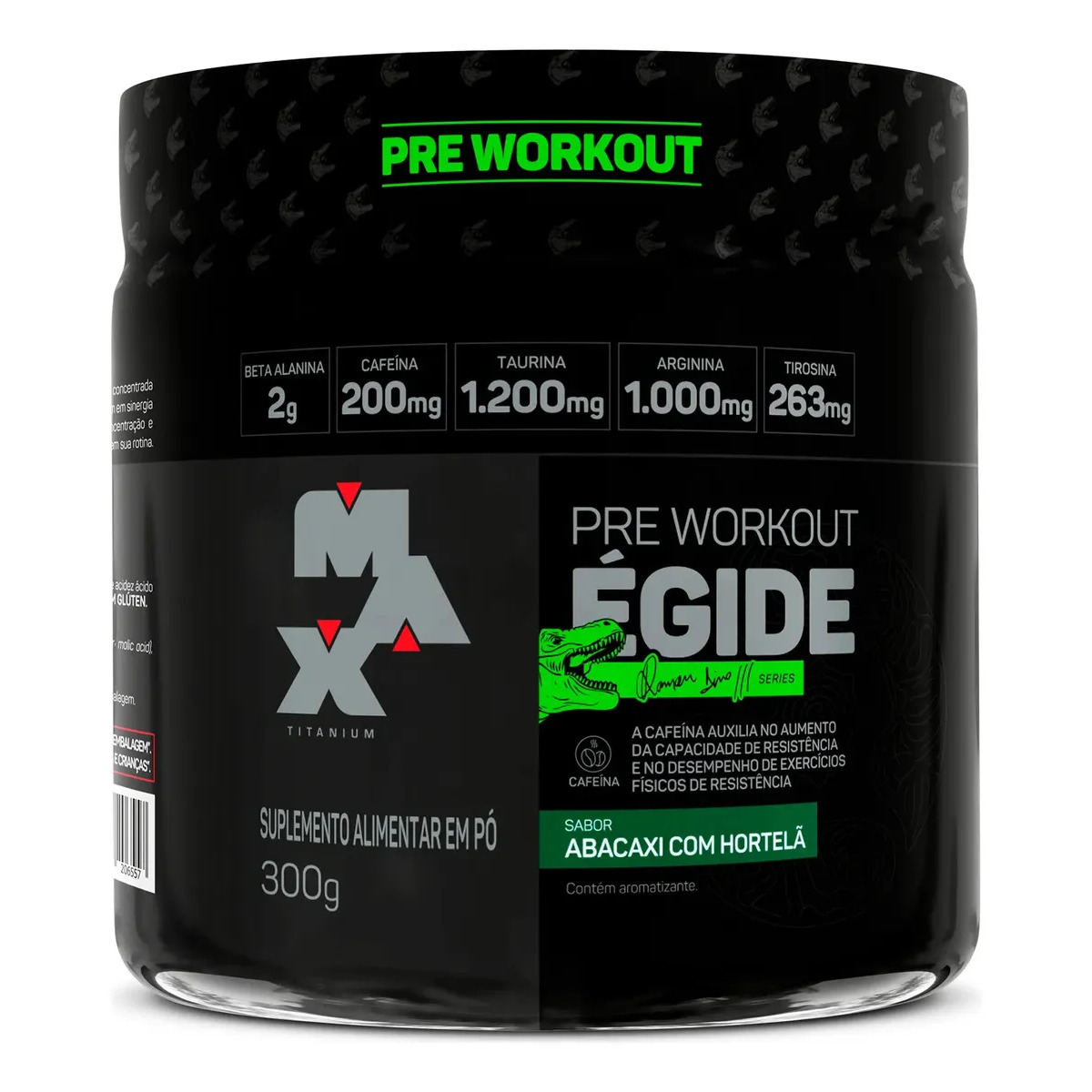 Pré Treino Égide 300g Abacaxi Com Hortelã Max Titanium Pré Treino Égide 300g Abacaxi Com Hortelã Max Titanium