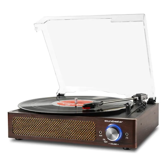 Tocadiscos De Vinilo Con Altavoces, Vintage Discos De Vinilo