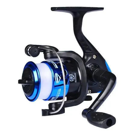 Carretel Giratório Ultraleve, Alta Resistência À Tração Azul Direito/esquerdo