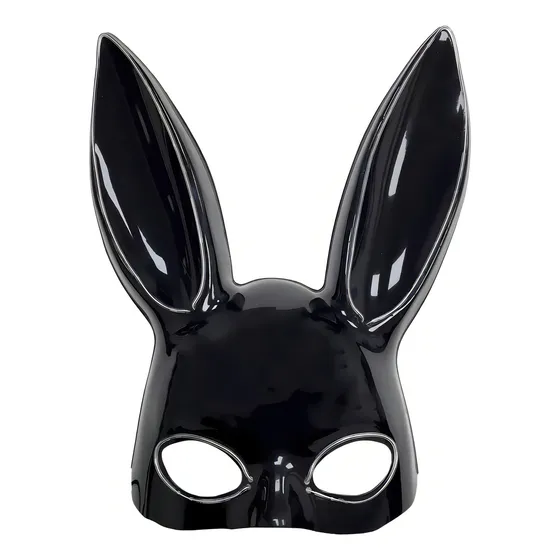 Mascara Conejita Negra Plastica Mascara Con Luces Led Coneja Haloween Arcashopping Mascara De Conejita Con Luces Mascara Para Halloween Disfraz