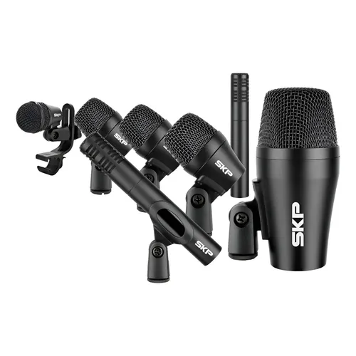 Kit De Microfones Shure Pga Drum Kit 7 Para Bateria - Cor Preto