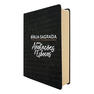 Bíblia Anotações E Esboços Preta Nvt Letra Grande Capa Dura Bíblia Anotações E Esboços Preta Nvt Letra Grande Capa Dura