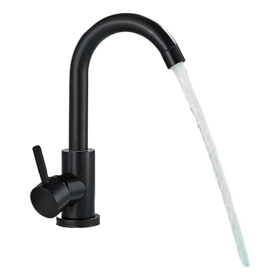 Grifo Lavabo Baño Moderno Acero Inoxidable Mezclador Lavado