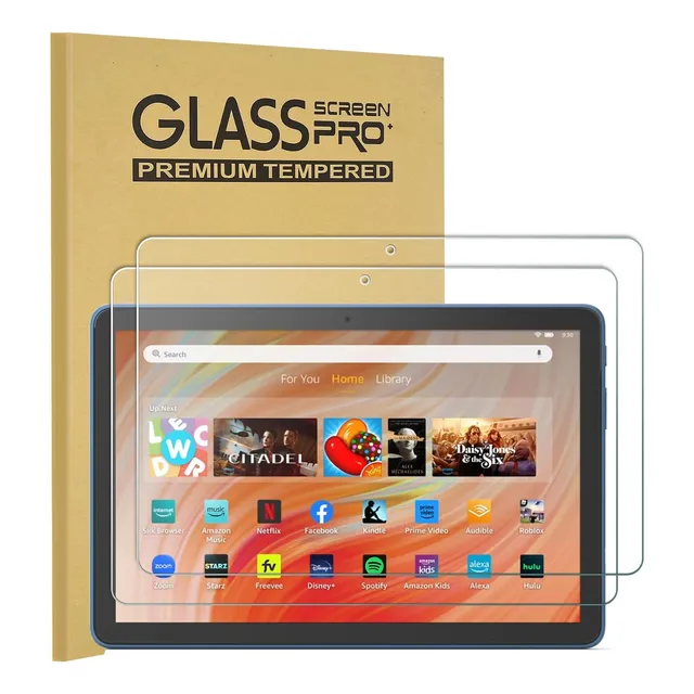 2 Vidrios Templados Para Amazon Fire Hd 10 2021 Y 2023
