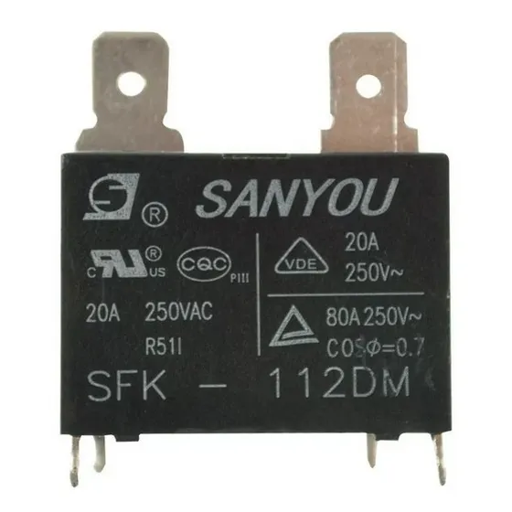 Kit 10 Peças Rele Sfk-112dm 20a 250vac Para Ar Condicionado 127/220v