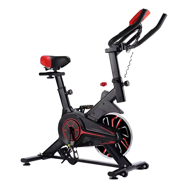 Bicicleta Ergométrica Spinning Com Roda De Inércia De 6kg Preto E Vermelho Bicicleta Ergométrica Spinning Com Roda De Inércia De 6kg Preto E Vermelho
