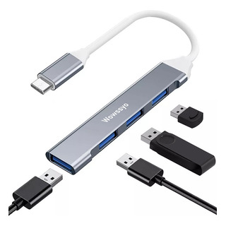 4 En 1 Usb Hub Adaptador Para Portátil Usb 3.0 Tipo C 5gbps 4 En 1 Usb Hub Adaptador Para Portátil Usb 3.0 Tipo C 5gbps