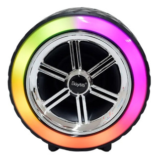 Bocina Bluetooth Forma De Llanta Portátil Luz Neumático Bocina Bluetooth Forma De Llanta Portátil Luz Neumático