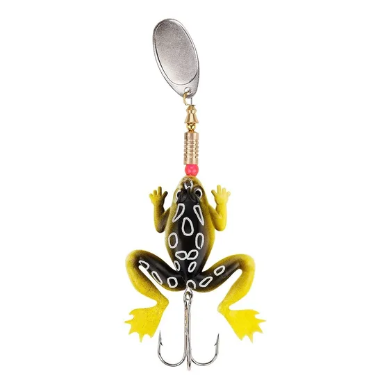 Señuelo Pesca Rana Silicona Cuchara 12 Cm 10 Gr Waterdog