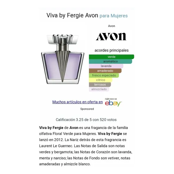 Fragancia Femenina Viva By Fergie 