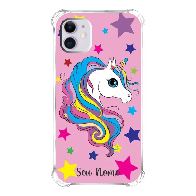 Capa Capinha Personalizada Com Nome Unicornio 0028