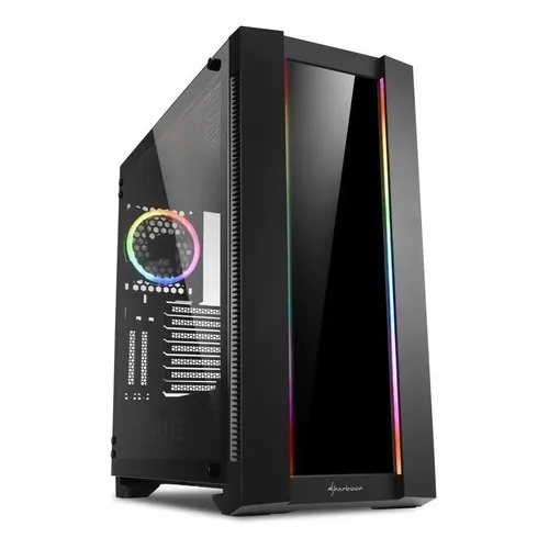 Gabinete Gamer Sharkoon Elite Shark Ca200g Mid Tower Negro