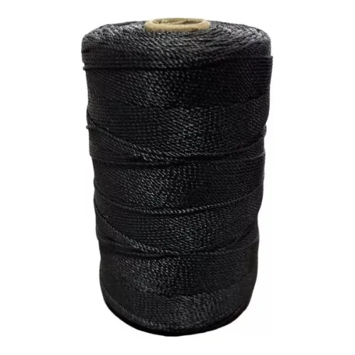 Fio Torcido Entralhar Fio De Seda Preto 210/24 200g Pesca