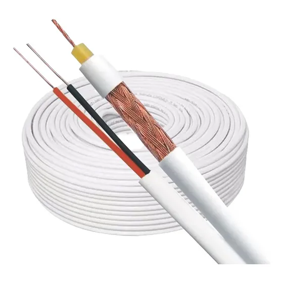 Cabo Coaxial Para Camera Cftv 4mm 20 Metros Dupla Blindagem 