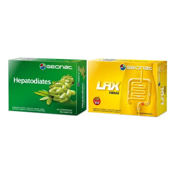 Geonat Digestivos Lax Fibras + Hepatodiates 30 Comprimidos