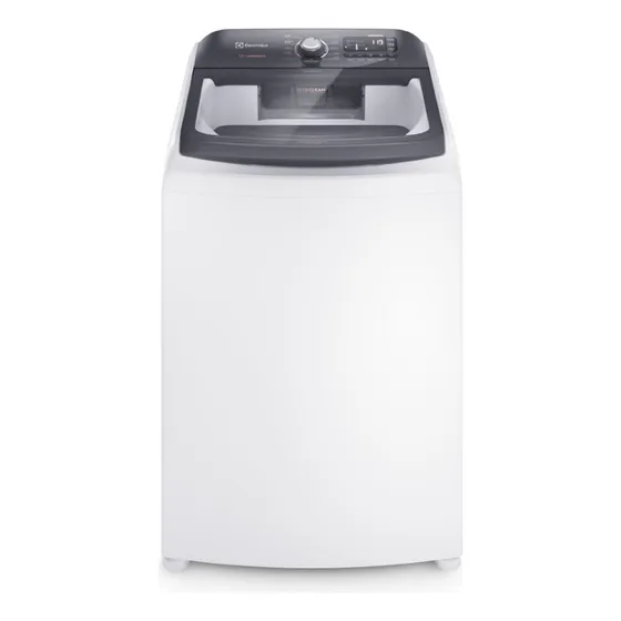 Máquina de Lavar Electrolux LEC15 Branca 15kg Premium Care com Cesto Inox Jet&Clean e Time Control