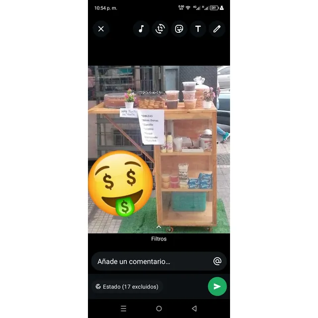Carrito De Madera Venta Dulces