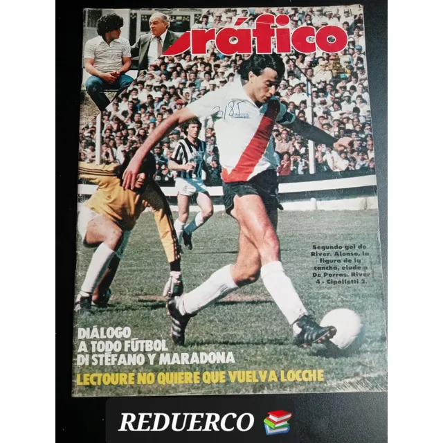El Gráfico 3185 Di Stéfano Maradona Alonso Locche 21/10/1980