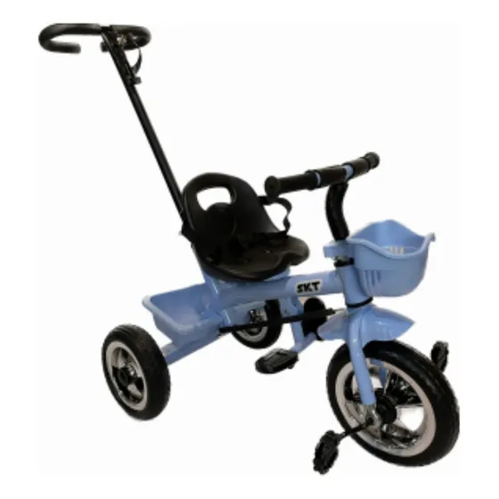 Triciclo Latapy C/ Manija 2 Canastos 4033 Azul Claro