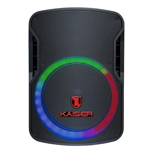 Bafle 15 Pulgadas Kaiser Con Micrófono Y Tripié Msa-7515spmx Negro