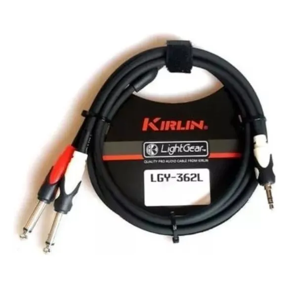 Cable De Audio Plug/jack 3,5 Estéreo A 2 Plug/jack 6,3 Mono