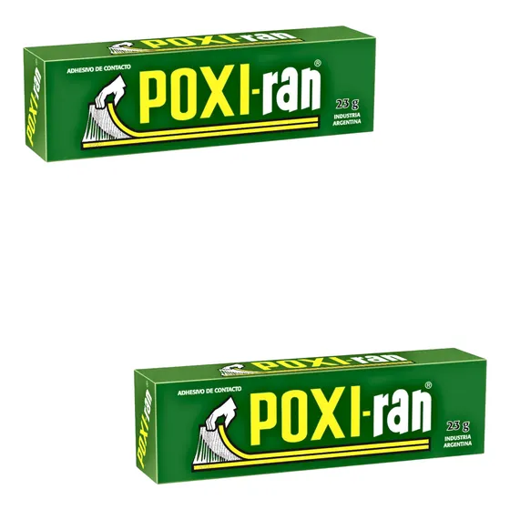 2 Unid - Adhesivo Contacto Poxiran - Sin Tolueno - Pomo 23g 
