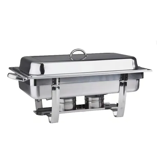 Chafer Bufetera Plegable 9 L Acero Inoxidable Travessa