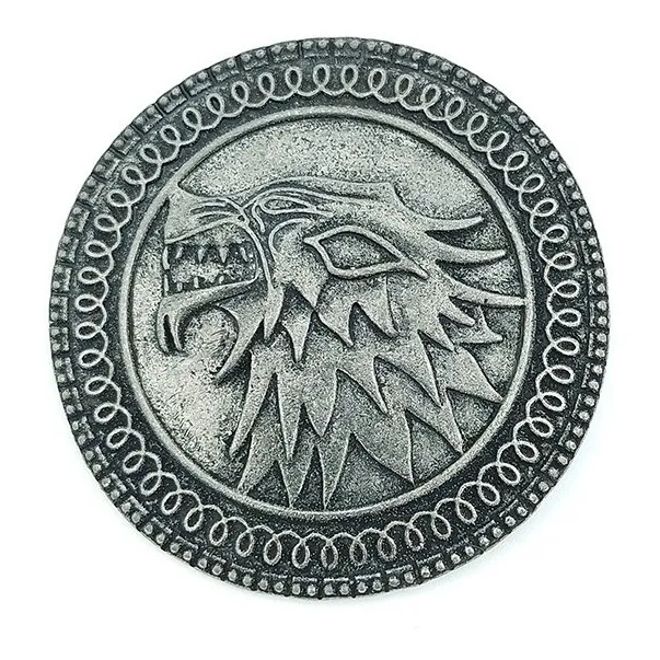 Broche Pin Casa Stark Lobo Juego De Tronos Game Of Thrones