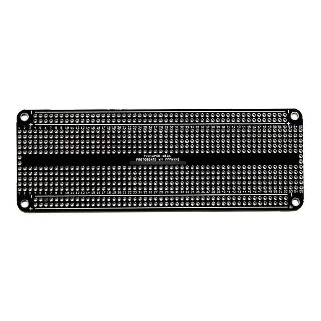 Placa Fenolica Perforada Tipo Protoboard Estañada Negra 3pzs