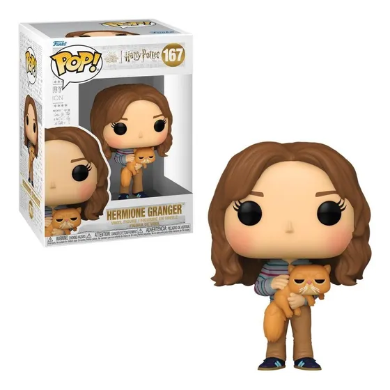Boneco Funko Pop! Harry Potter Hermione With Crookshanks