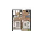 1 dormitorio  |  1 baño