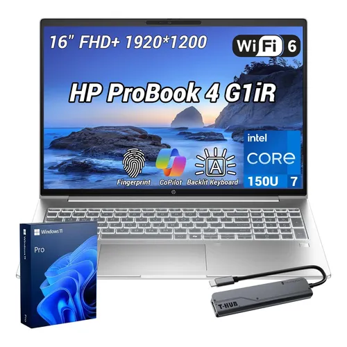 Notebook HP ProBook 4 G1ah W11 Pro Amd R5 16 GB 512 GB SSD Silver