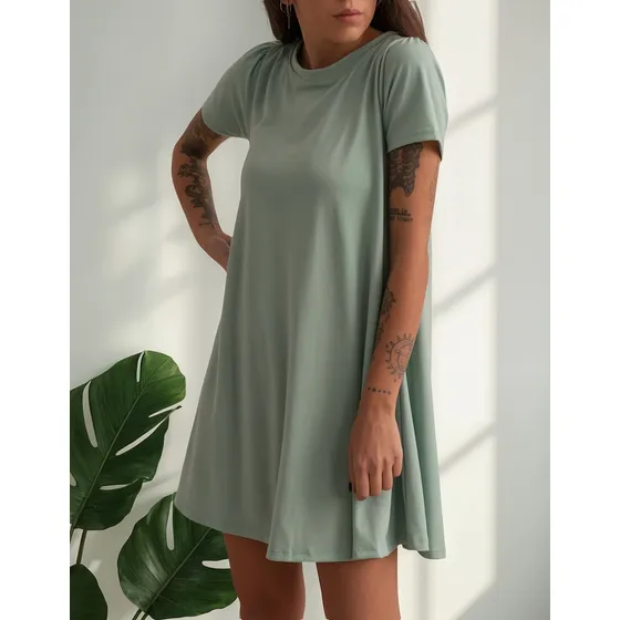 Vestido Nano, Corto Oversize Jersey Serena #5223