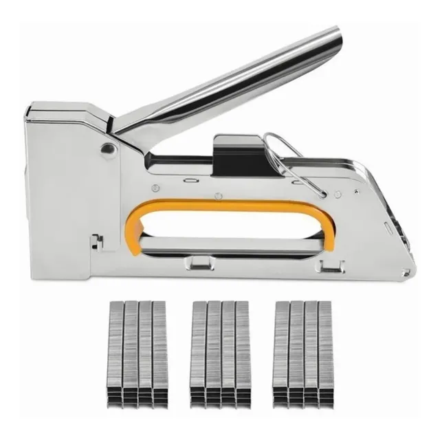 Engrapadora Tipo Pistola Para Tapiceria + 13200 Grapas Manu