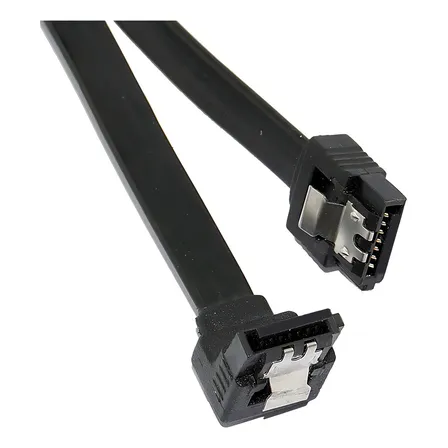 Cable Sata 3 | 6gbps | Negro | 40cm | Conector En L