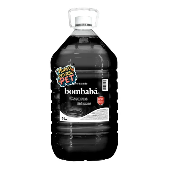 Detergente Liquido Bombaba Para Ropa Oscuros Negra 5 Litros
