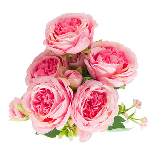 2 Ramo De Peonías Artificiales Flores Para Hogar O Bodas 2 Ramo De Peonías Artificiales Flores Para Hogar O Bodas