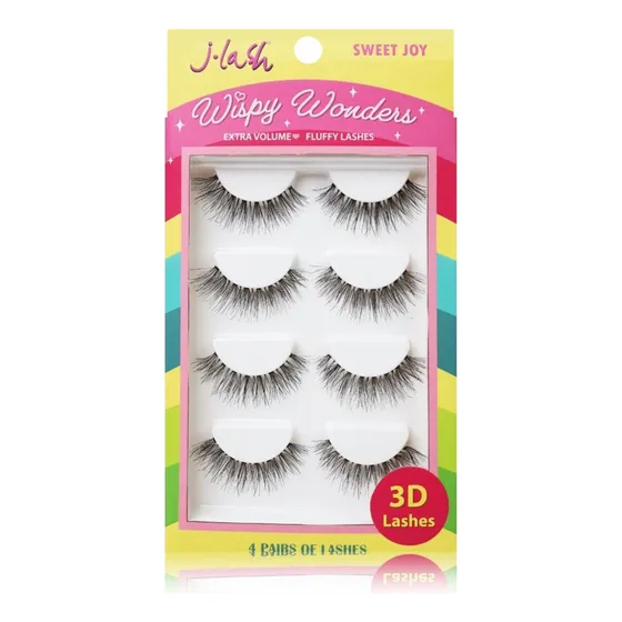 Pestañas Wispy Wonders J. Lash Color Sweet Joy Espesor 1 Mm Largo 2 Mm Tipo De Curvatura C