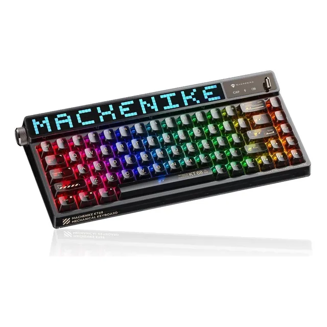 Machenike Kt68 Pro 65% Rgb Teclado De Juego Mecánico Led 3
