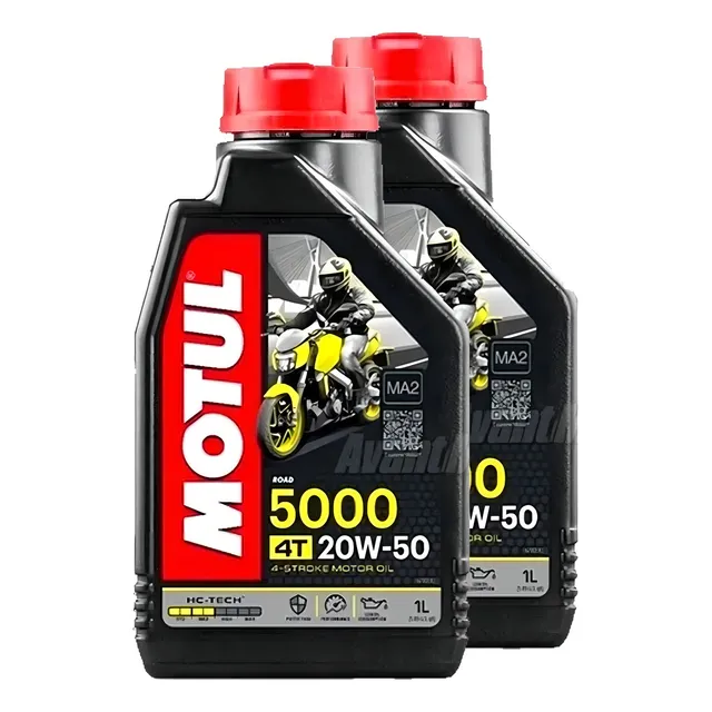 2 Aceites para moto Motul 5000 semi-sintético 20W-50 para moto x 1L / 2L
