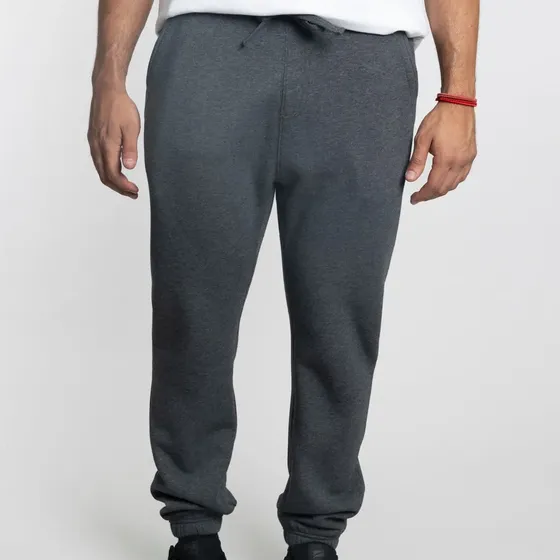 Jogger Franela Con Puños Gris Hombre Polemic