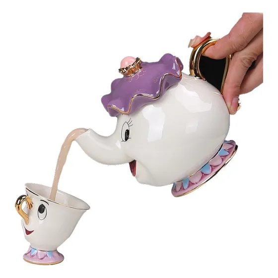 Tetera Y Taza De La Bella Y La Bestia Señora De La Copa