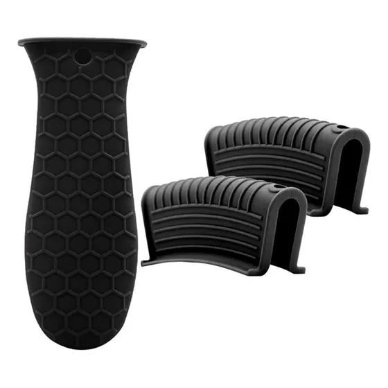 Trjgta Juego Funda Silicona Mango Caliente Para Asa Hierro