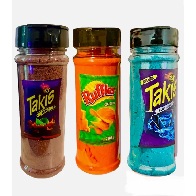 Pack De 3 Sazonadores, Takis Fuego,blue Heat Y Ruffles