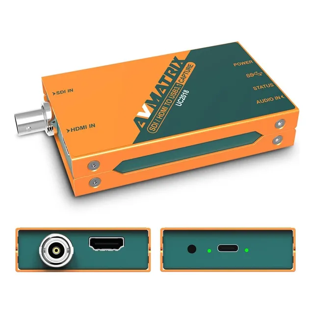 Captura de vídeo Avmatrix Uc2018 SDI e HDMI para USB 3.0 1080p
