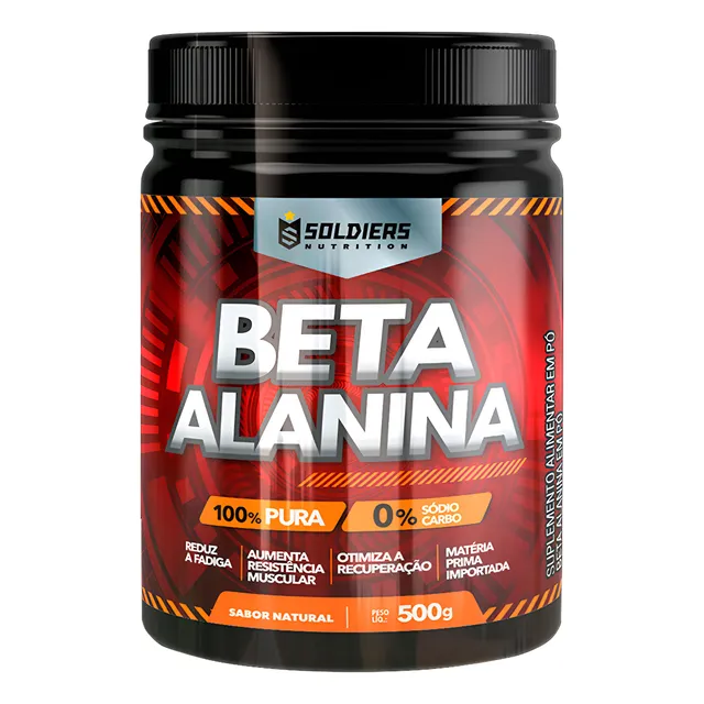 Beta Alanina 500g 100% Pura Soldiers Nutrition